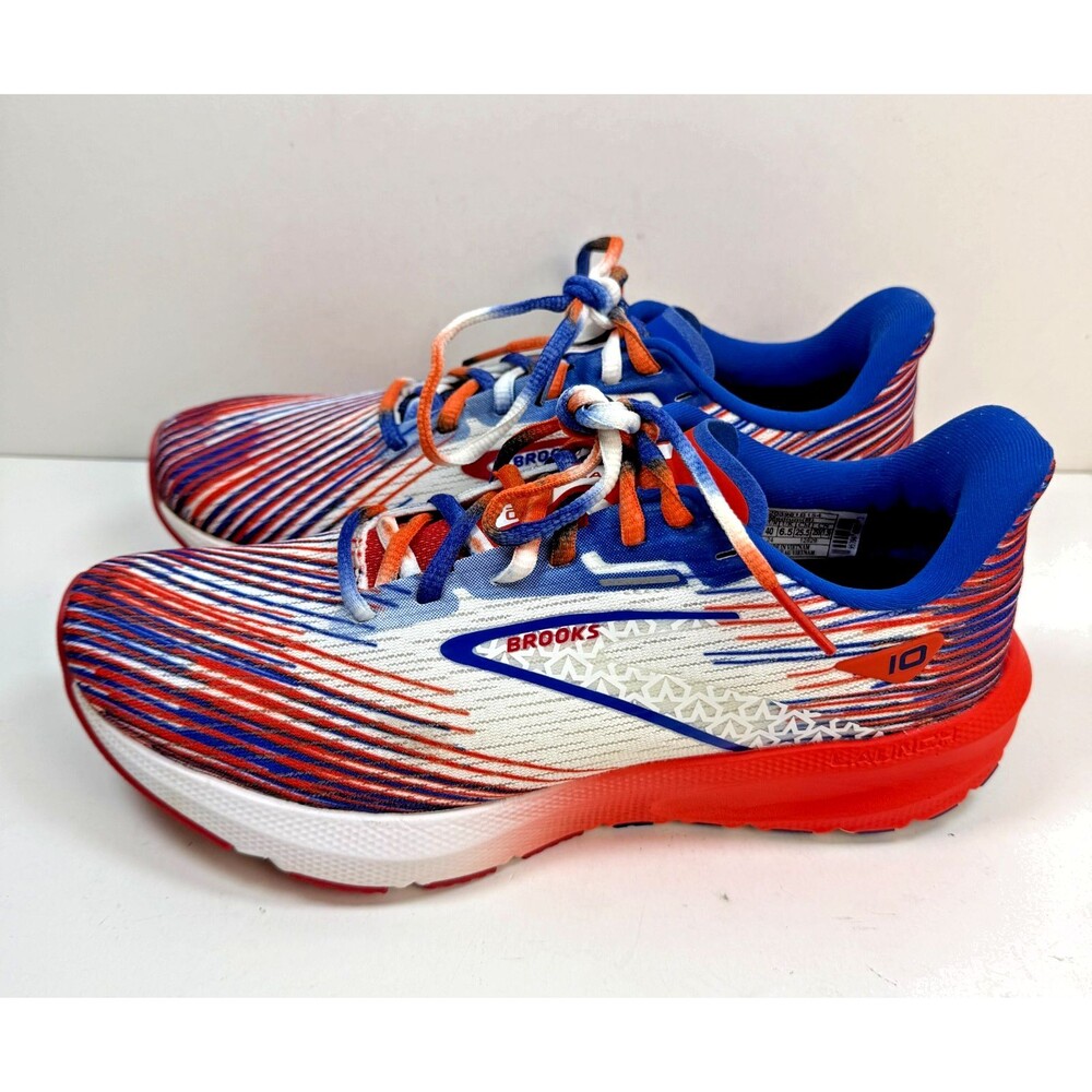 Brooks Launch 10 USA Womens 8.5 B Running Shoes Red White Blue Patriotic